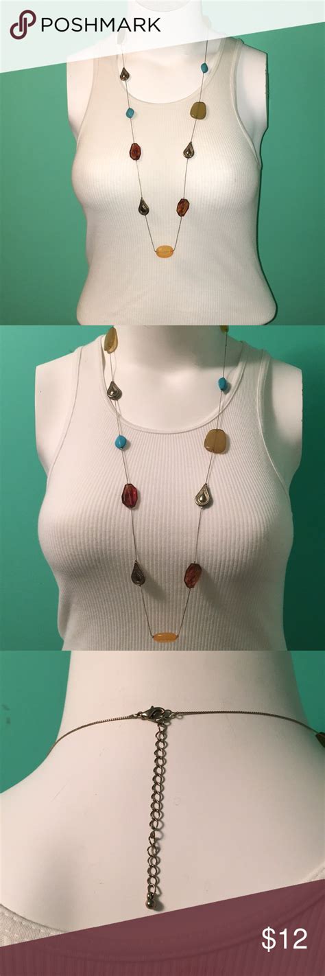 Costume beaded necklace. Multi color beads. | Model outfits, Clothes design, Beaded necklace