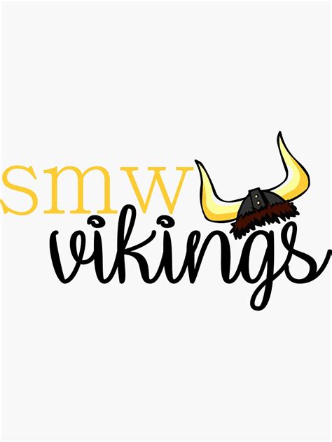 "shawnee mission west vikings " Sticker by emmaboetcher | Redbubble