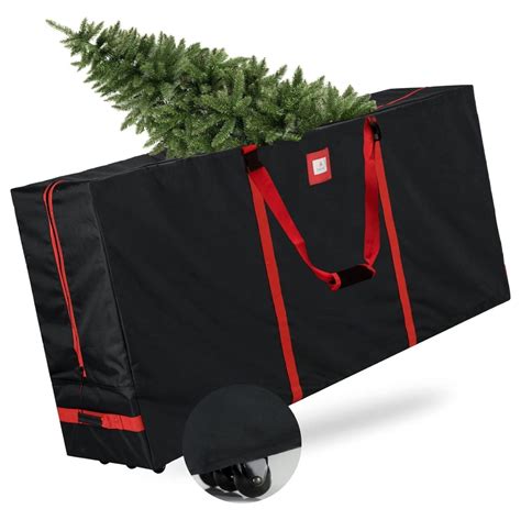 Drevy Rolling Christmas Tree Storage Bag 9ft Christmas Tree Box for ...