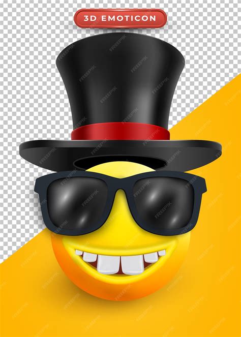 Premium Vector | 3d emoji with glasses and big teeth