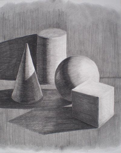 shading basic shapes - Google Search | A level art sketchbook, Pencil drawing pictures, Hand art ...