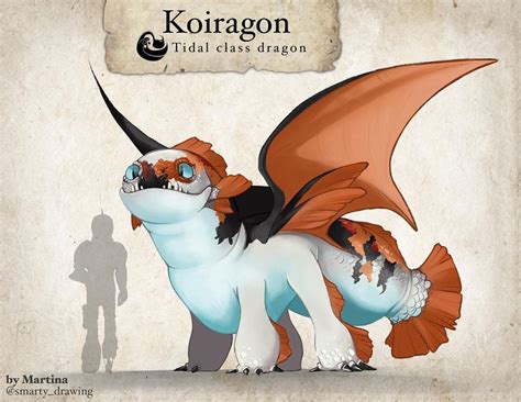 𝘔𝘢𝘳𝘵𝘪𝘯𝘢 on Instagram: “I finally came up with smt new the koiragon! He‘s a tidal class dragon ...