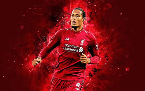 Virgil Van Dijk 4k Liverpool abstract art football stars soccer Van ...