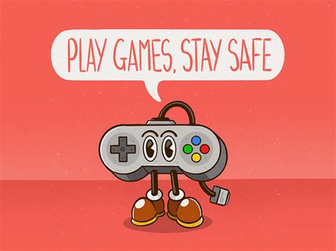 PLAY GAMES, STAY SAFE by Joel Keightley on Dribbble