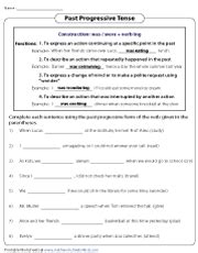 present progressive tense worksheets k5 learning - progressive verb tenses worksheets k5 ...