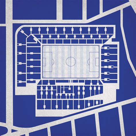 Goodison Park Map Art - City Prints