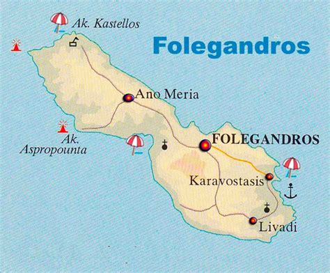 Map of Folegandros