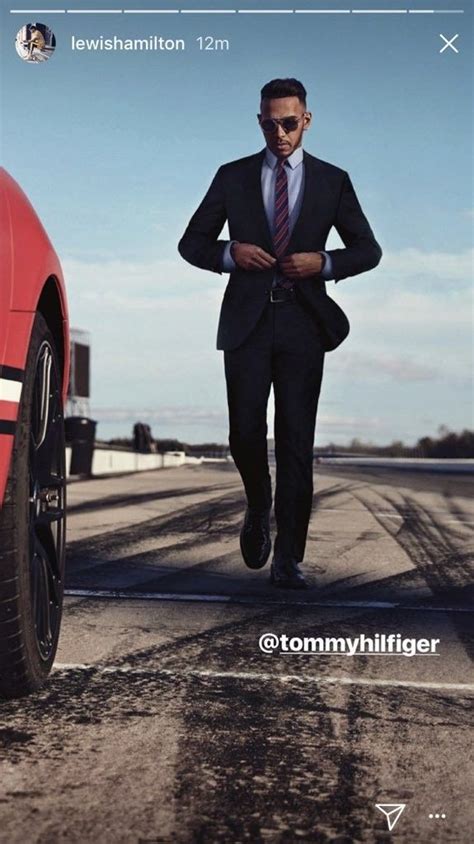 Lewis Hamilton in a Stylish Suit