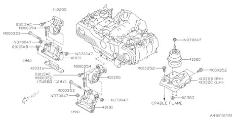 Engine Mounting - 2013 Subaru Outback