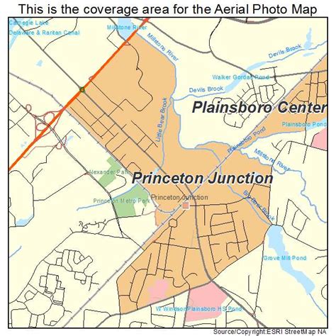 Aerial Photography Map of Princeton Junction, NJ New Jersey