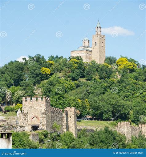 Veliko Tarnovo. Fortress on the Hill Tsarevets Stock Image - Image of intersection, capital ...