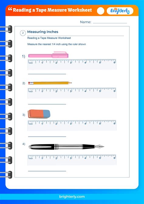 Free Reading a Tape Measure Worksheets [PDFs] Brighterly