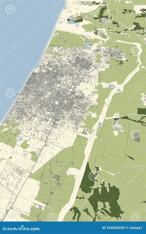 Map of Gaza Strip, North Side, Israel, Map and Borders, Reliefs and ...