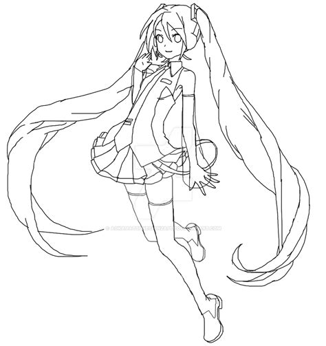 Hatsune Miku Coloring Pages - Coloring Nation