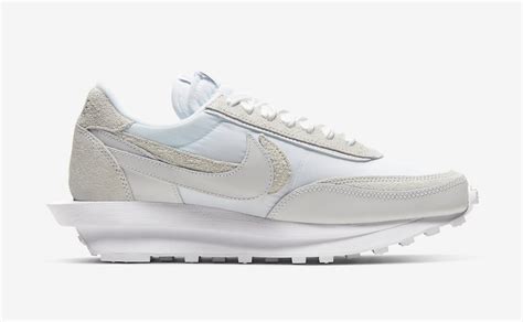 sacai Nike LDWaffle White Nylon BV0073-101 Release Date - SBD