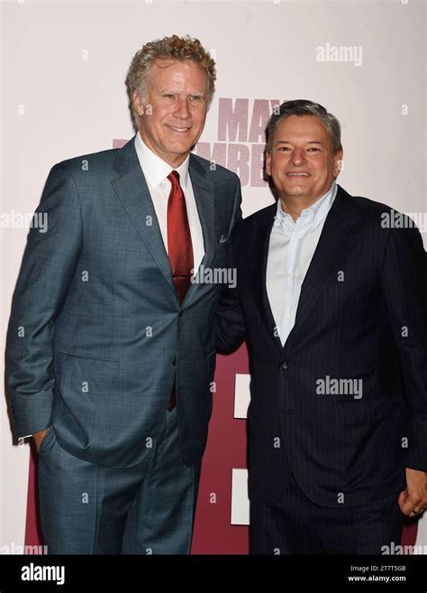 LOS ANGELES, CALIFORNIA - NOVEMBER 16: (L-R) Will Ferrell and Ted Sarandos attend the Los ...