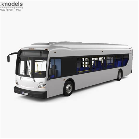 New-Flyer Xcelsior Bus with HQ interior 2016 3D model - Download Bus on ...