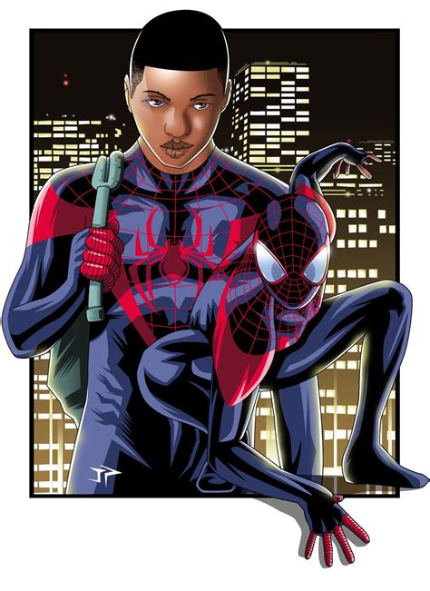 Ultimate Spiderman Miles Morales art by Jonathan Piccini | Miles Morales | Marvel comic universe ...