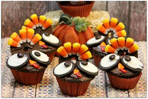 Thanksgiving Turkey Cupcakes - Food Fun & Faraway Places