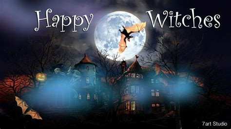 Free download Halloween Screensavers 7art Happy Witches screensaver and ...