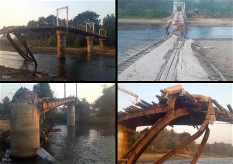 Yauk Ta Wah Chaung Bridge exploded in Kayin State