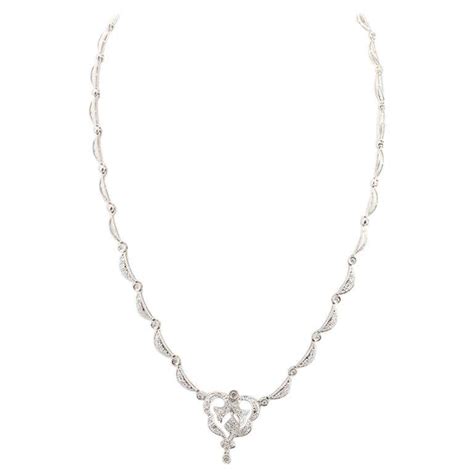 10 Carat Diamond Tennis Necklace at 1stDibs