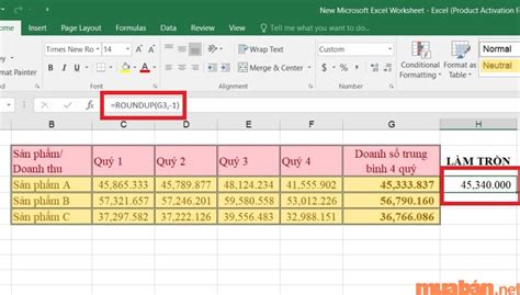 Cách dùng hàm Round để làm tròn số trong Excel mới nhất