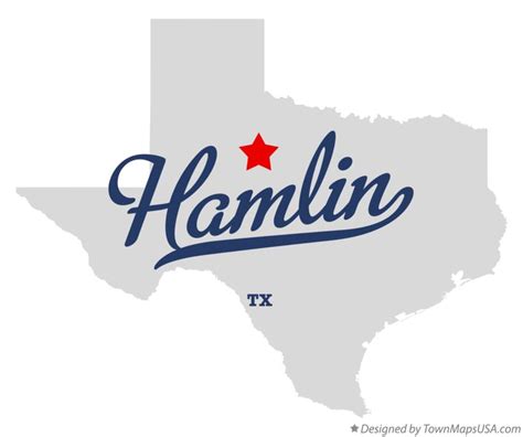 Map of Hamlin, TX, Texas