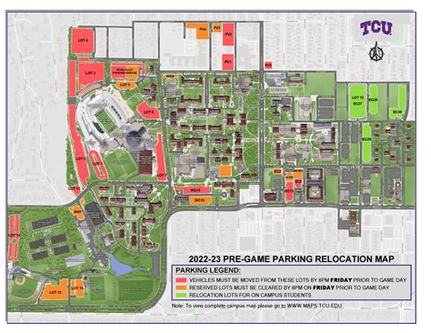 TCU Parking & Transportation | Game Day Parking