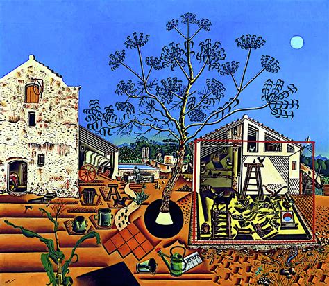 The Farm Painting by Joan Miro