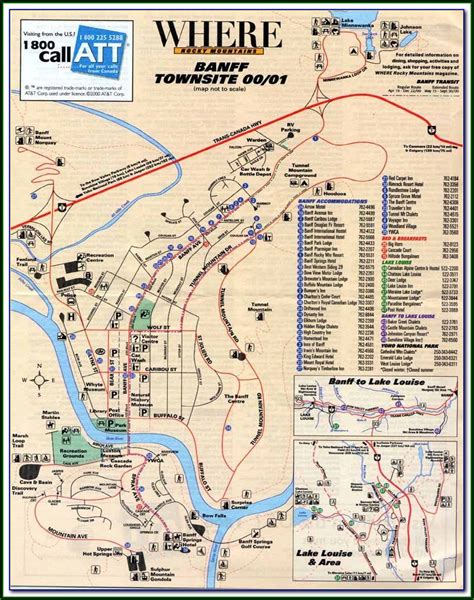 Map Of Hotels In Downtown Banff - map : Resume Examples #edV1pPykYq