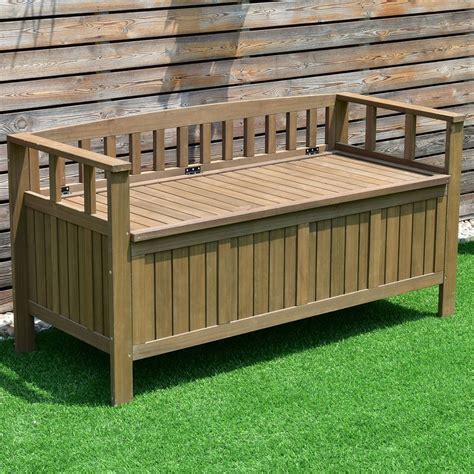 30+ Deck Benches With Storage - DECOOMO