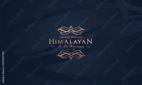 Himalayan Spa Massage Wellness Logo Vector Stock Vector | Adobe Stock