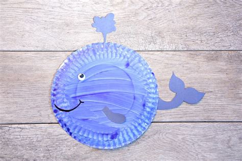 Whale paper plate craft - My Mommy Style