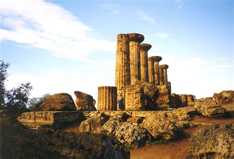 Temple of Heracles Agrigento, in the Valley of the Temples.