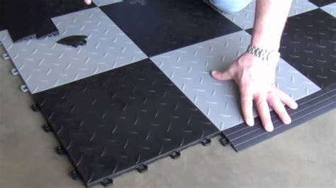 Interlocking Floor Tiles - Installing - YouTube