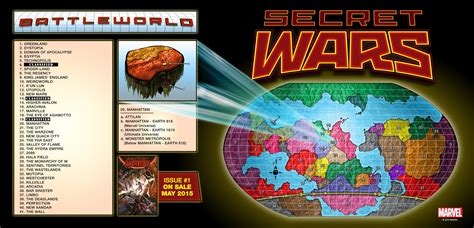 Marvel Releases Labeled Battleworld Map For Secret Wars