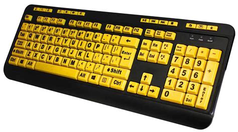 Keyboard PNG Image | Keyboard, High contrast, Large prints