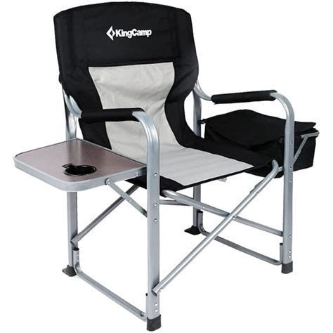 KingCamp Folding Directors Chair Heavy-Duty Camping Chair with Side ...