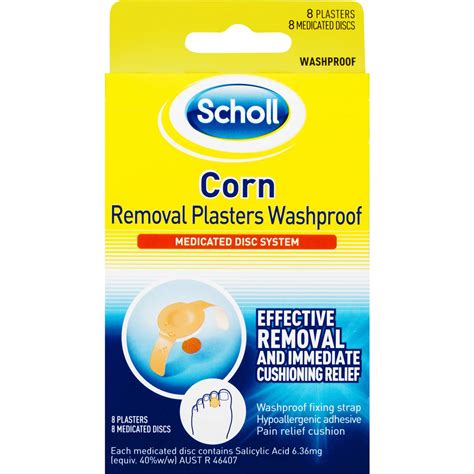 Scholl Corn Removal Foot Care Plaster Waterproof Each | Woolworths