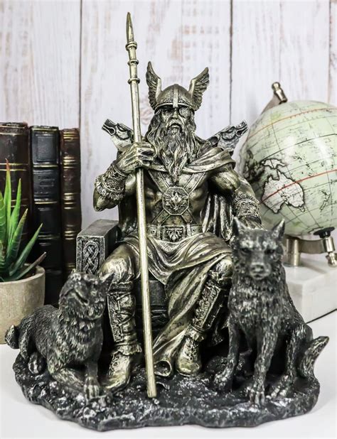 Buy Ebros Gift Norse Viking Mythology Odin The Alher Sitting On A ...