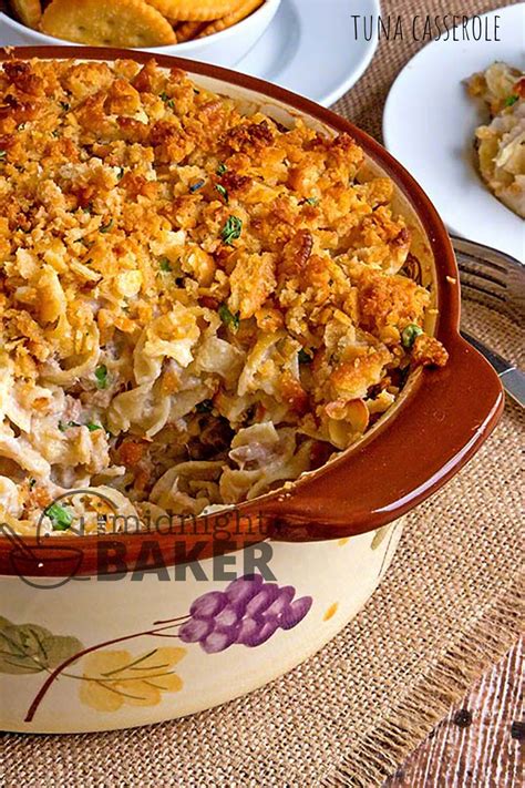 Old-Fashioned Tuna Casserole - The Midnight Baker