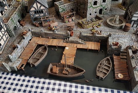 Yith's Wargaming Blog: Building Medieval Docks #7 - Complete