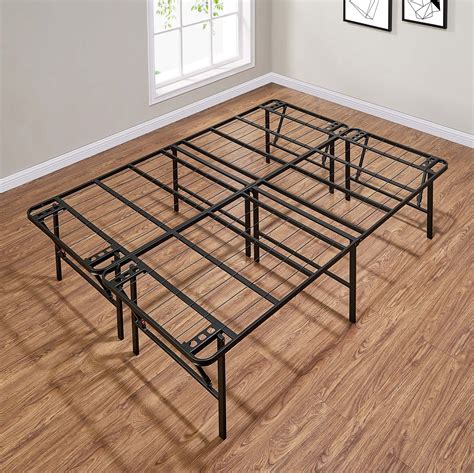 Mainstays 18" High Profile Foldable Steel Bed Frame, Queen - Walmart ...