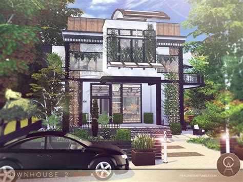 Sims 4 CC's - The Best: Townhouse by Pralinesims