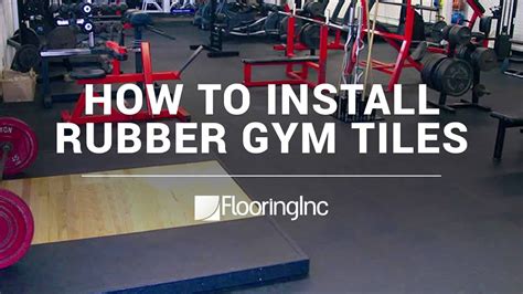 How to Install Rubber Gym Tiles- Flooring Inc - YouTube