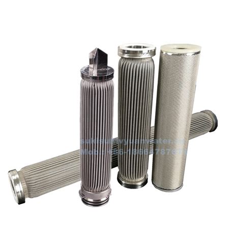 99% 20 Micron Pleated Stainless Steel Mesh Filter Cartridge