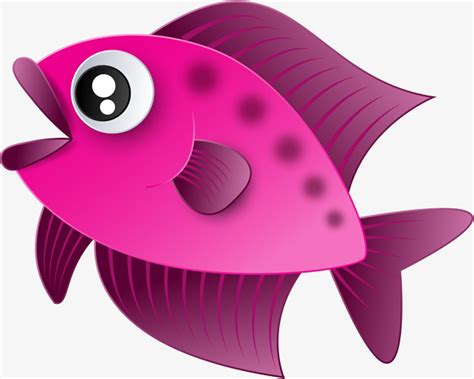 Purple Fish Cartoon