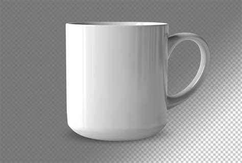 Clean white coffee mug on transparent background - Free PSD Templates ...