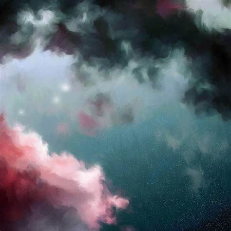 Night Sky Painting Fine Art Skyscape Clouds Painting Print | Cloud painting, Night sky painting ...